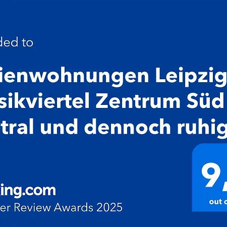 Apartment Musikviertel Zentrum Sued - Zentral Und Dennoch Ruhig Leipzig